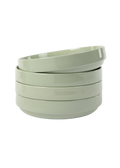 HawthorneStacked Porcelain Pasta Bowls 4 Piece Set - Green