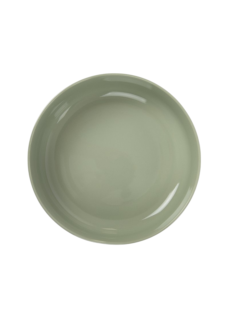 HawthorneStacked Porcelain Pasta Bowls 4 Piece Set - Green