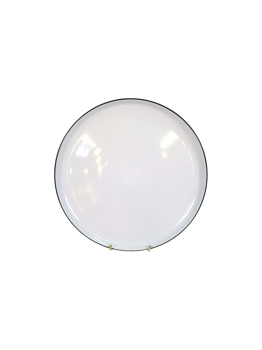 White & Black Dinner Plate