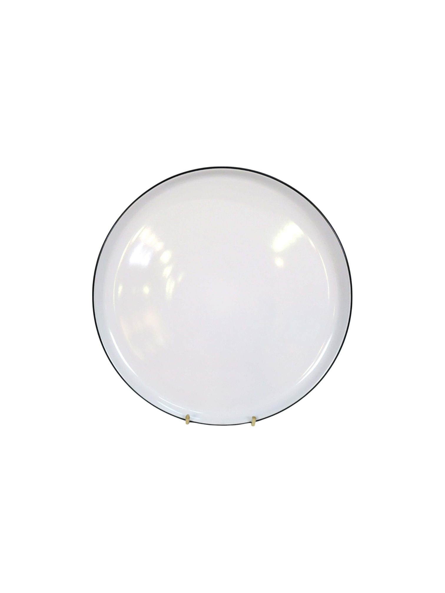 White & Black Dinner Plate