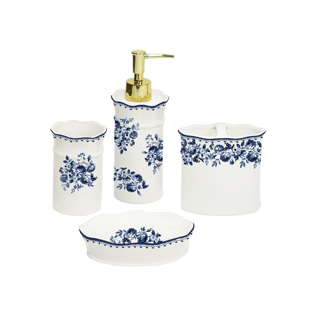 Adeleine Toile Bathroom Set