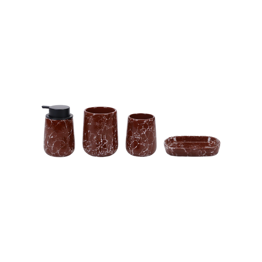 Cliff Rust Bathroom Set