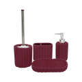 Eloise Bathroom Set - Burgundy