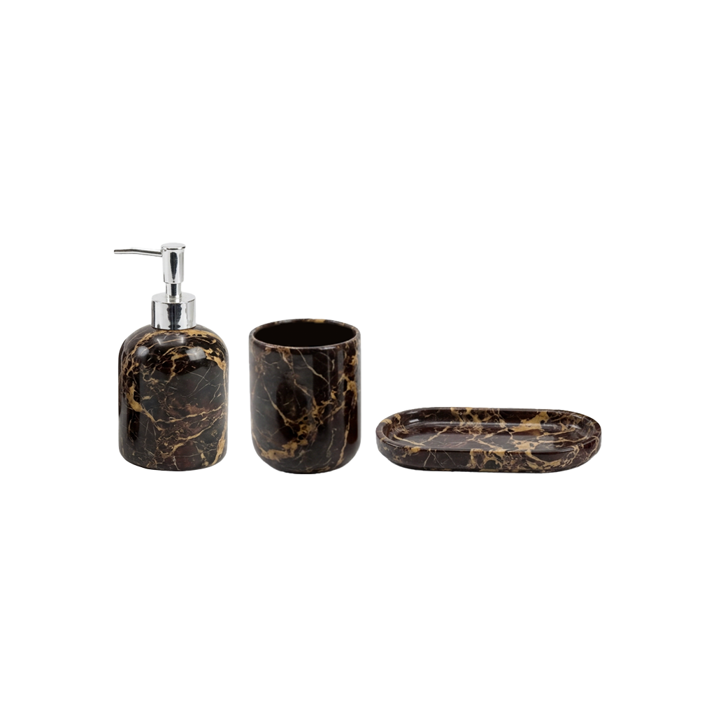 Perrin Chocolate Bathroom Set