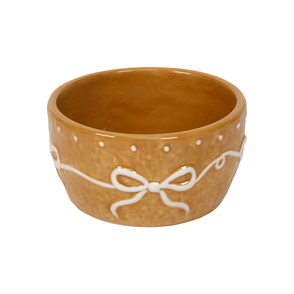 Gingerbread Bow Serve Bowl