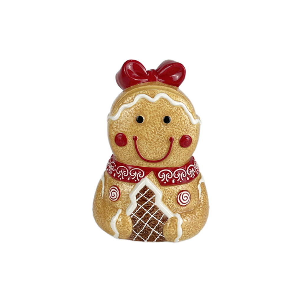 Gingerbread Bow Jar