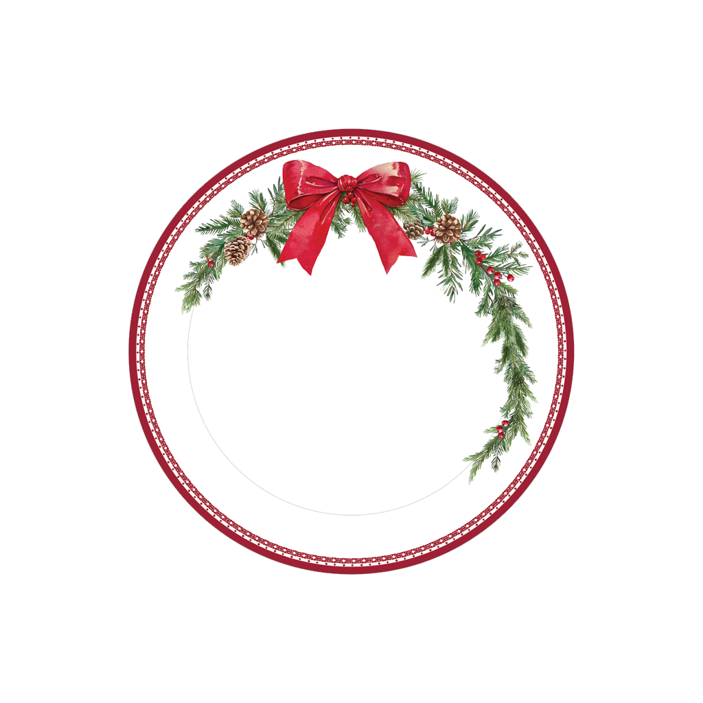 Festive Wreath Plate