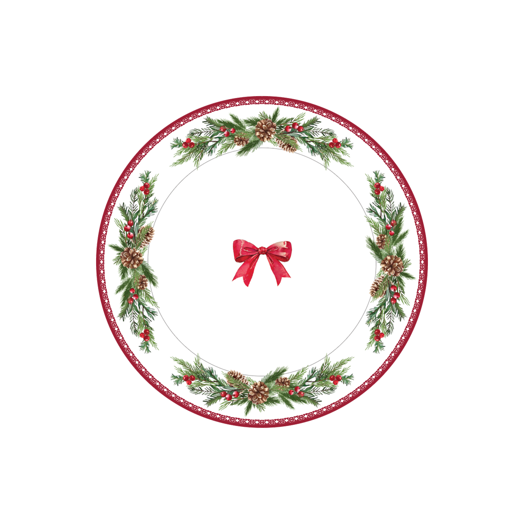 Festive Wreath Plate