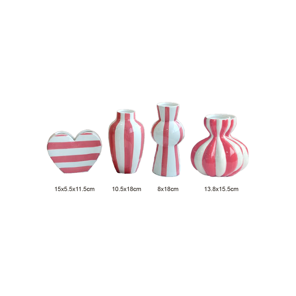 Candy Stripe Vase