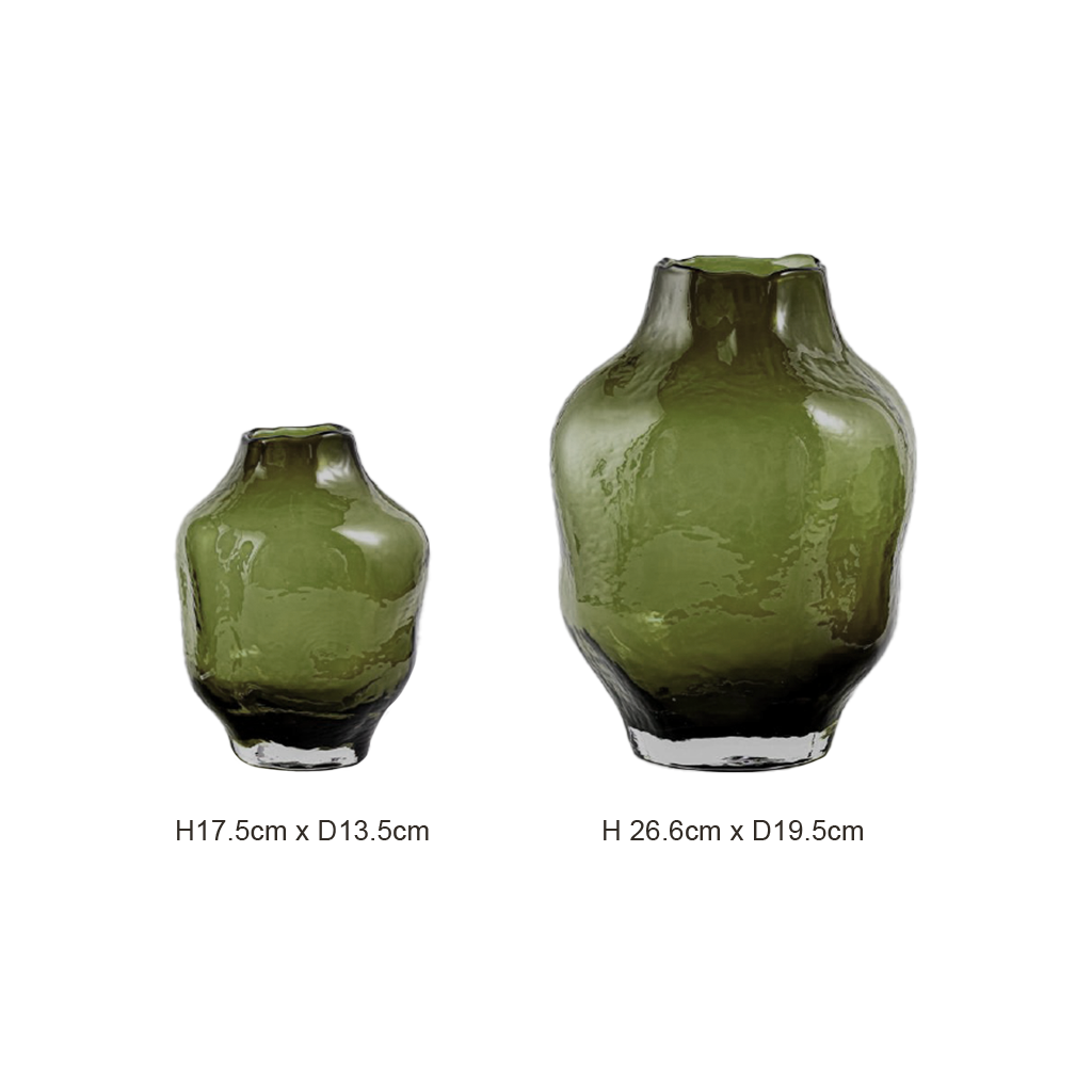 Moore Coloured Glass Vase - Green