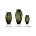 Clover Coloured Glass Vase - Green