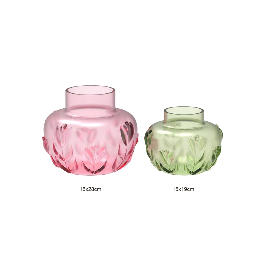Flora Coloured Glass Bulb Vase