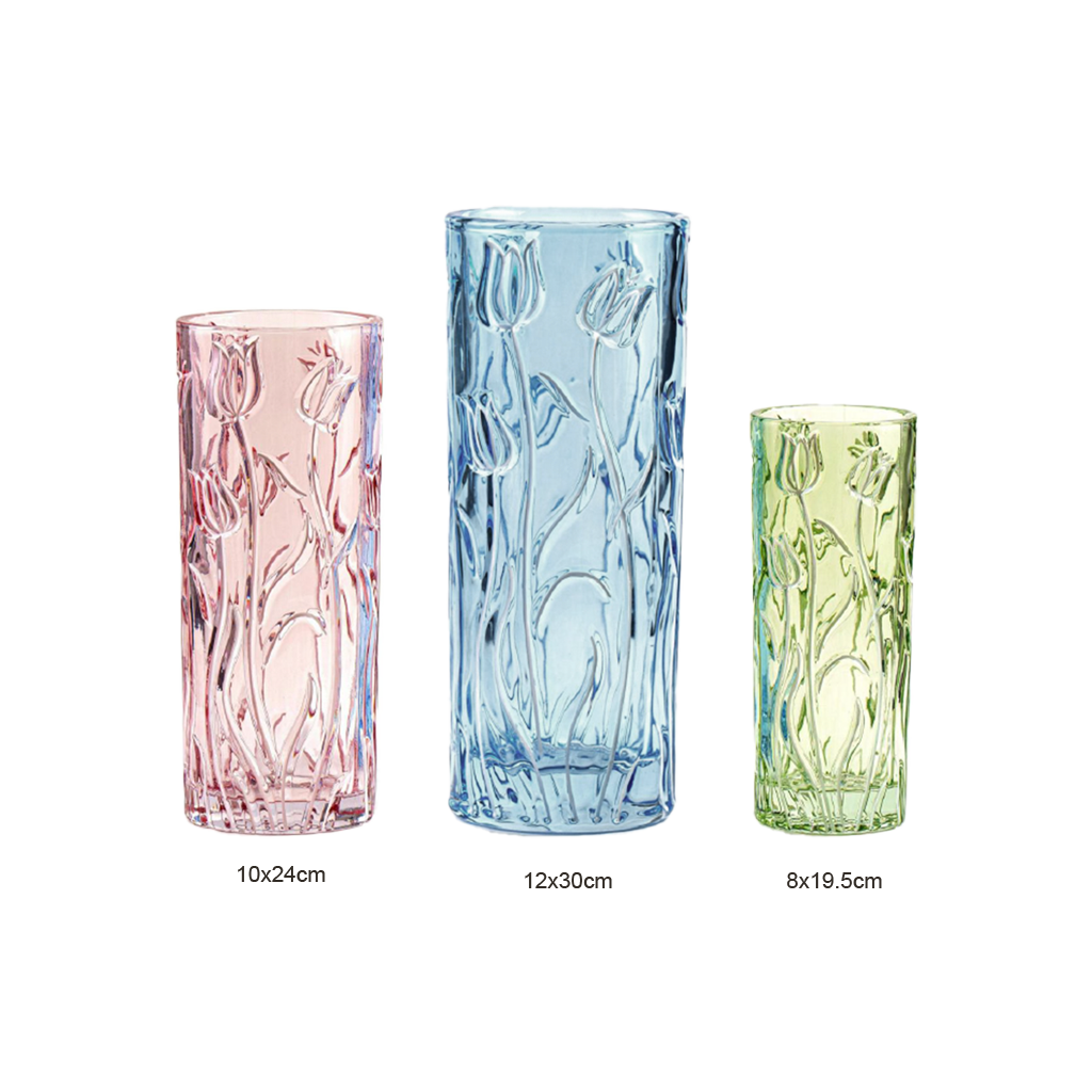 Flora Coloured Glass Vase