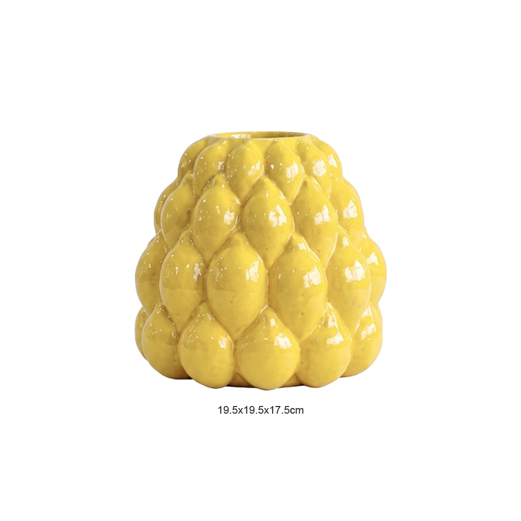 Stacked Lemon Vase