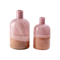 Lily Layered Coloured Glass Vase - Pink