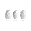 Figural Tulip White Vase
