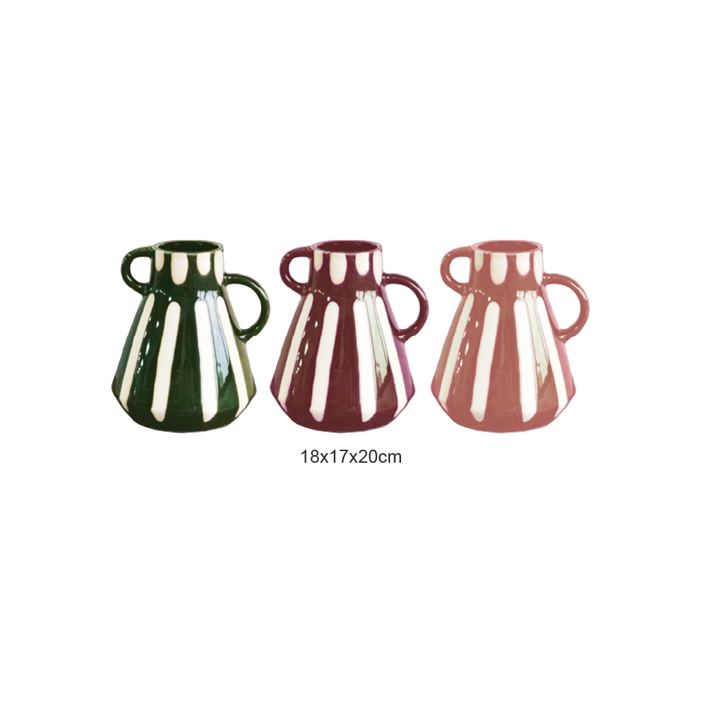 Amalfi Striped Vase