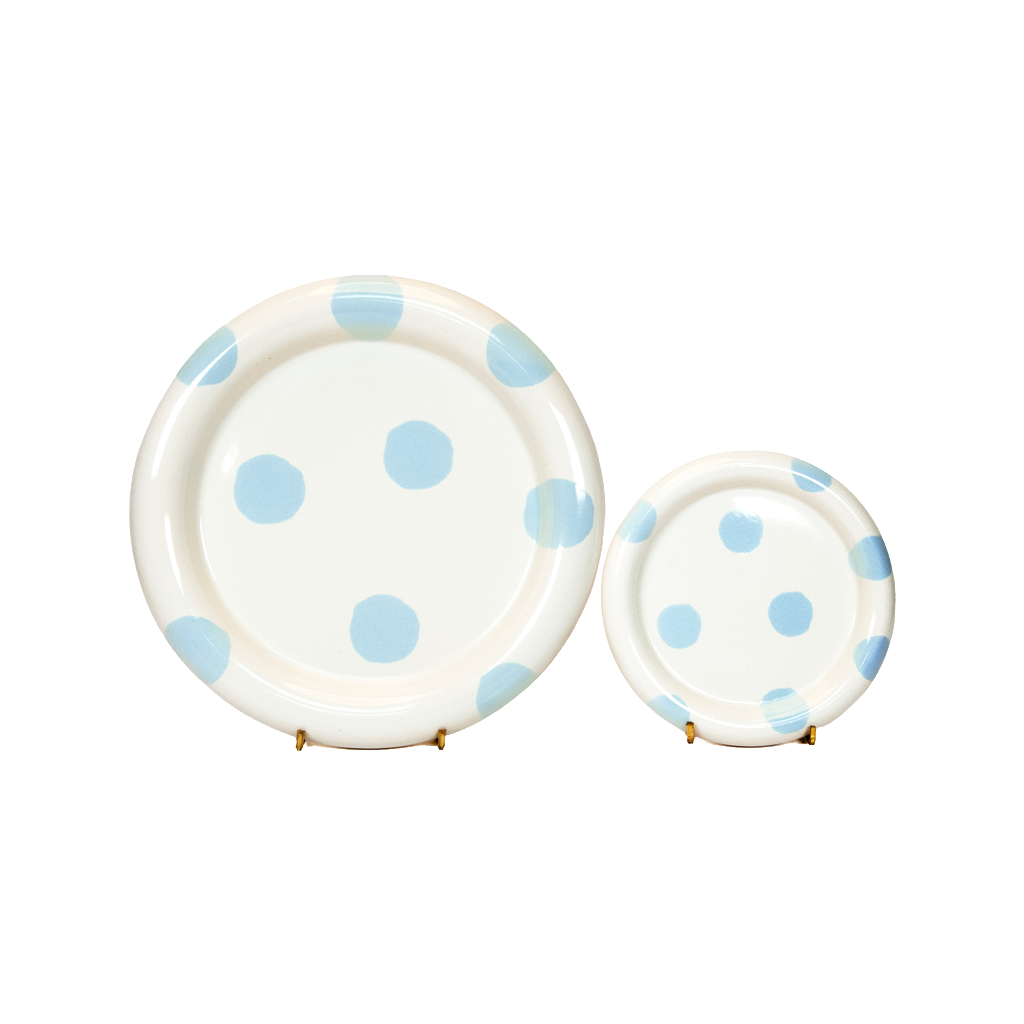 Bubble Spot Dinner Set - Blue