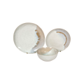 Crescent Crackle Reactive GlazeDinner Set