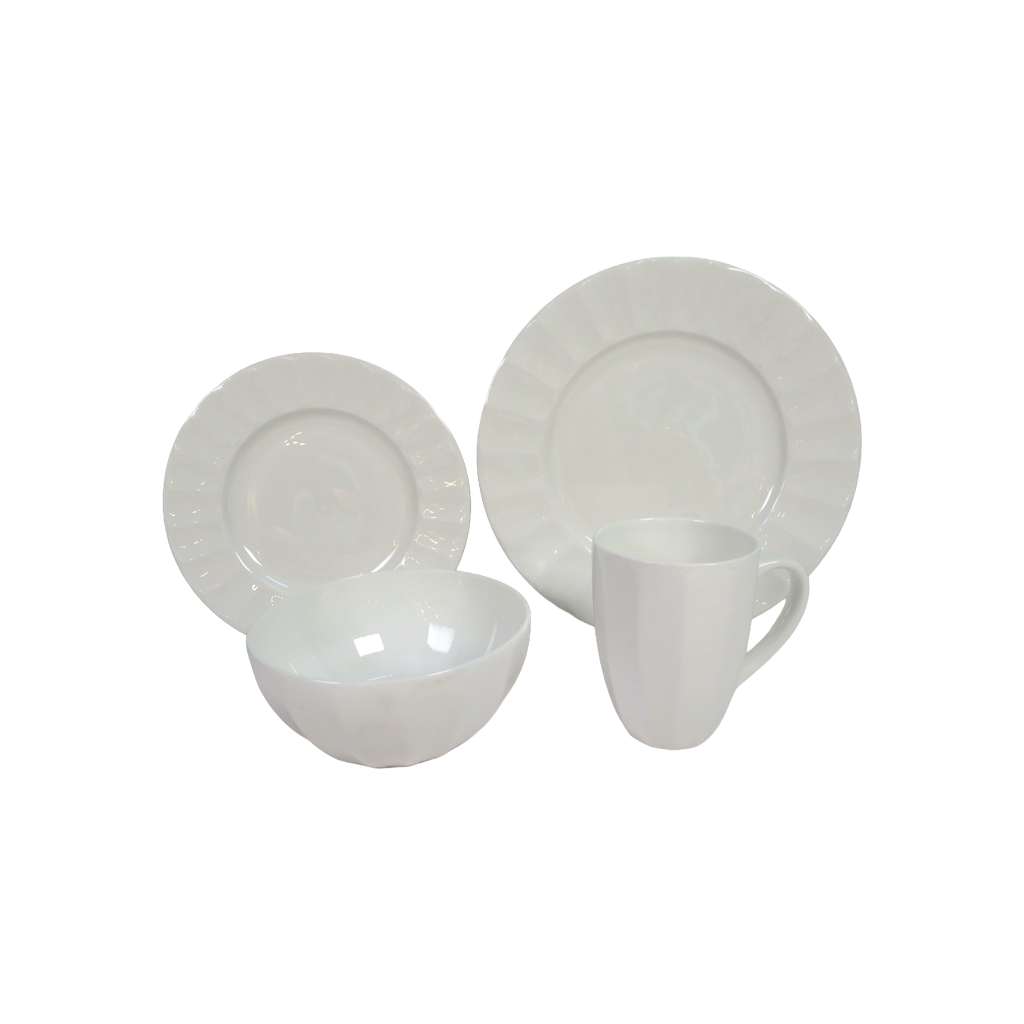 Fluted Rim Dinner Set