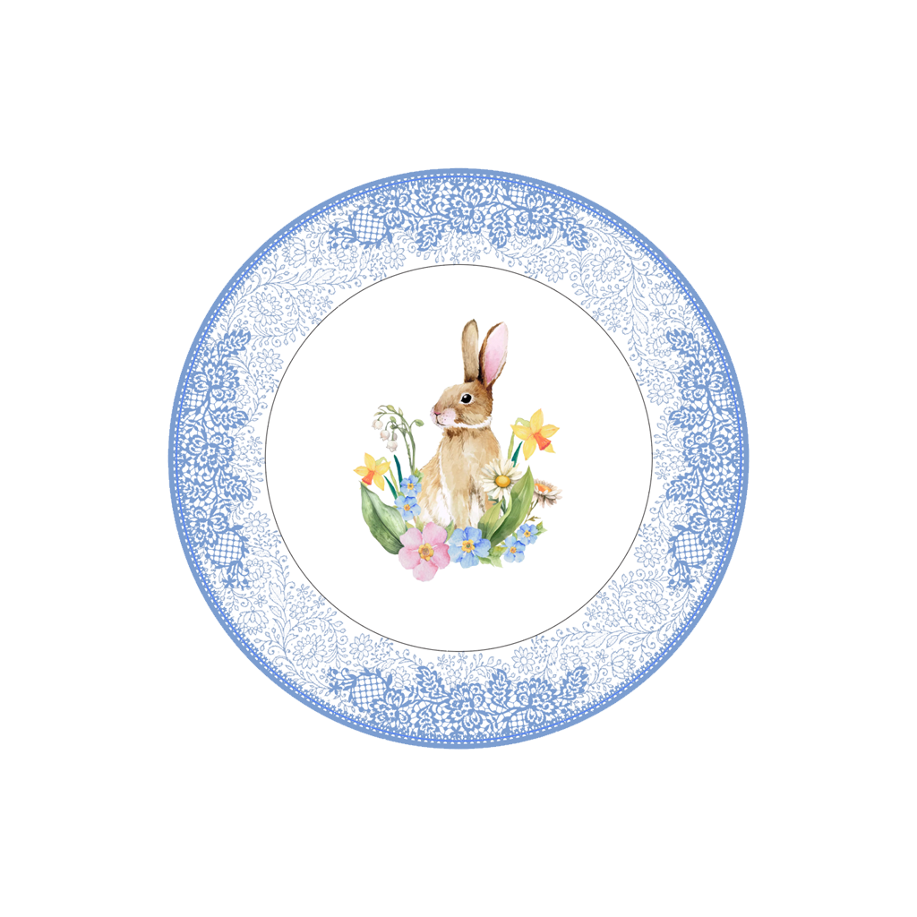 Easter Rabbit Plate
