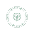 Easter Floral Rabbit Plate
