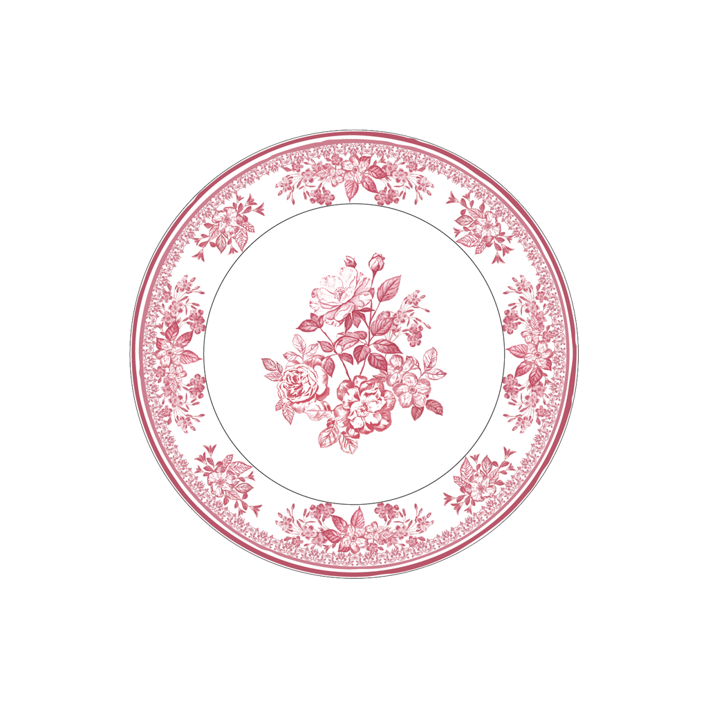 Easter Floral Plate