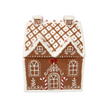 Dark Gingerbread House Cookie Jar