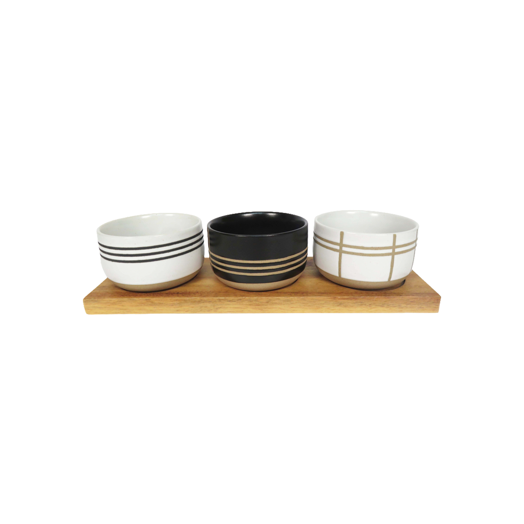 Atelo Stipe Bowl Set
