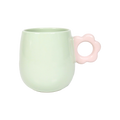 Daisy Handle Mug - Mint / Pink