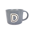 Short Reactive Monogram Mug