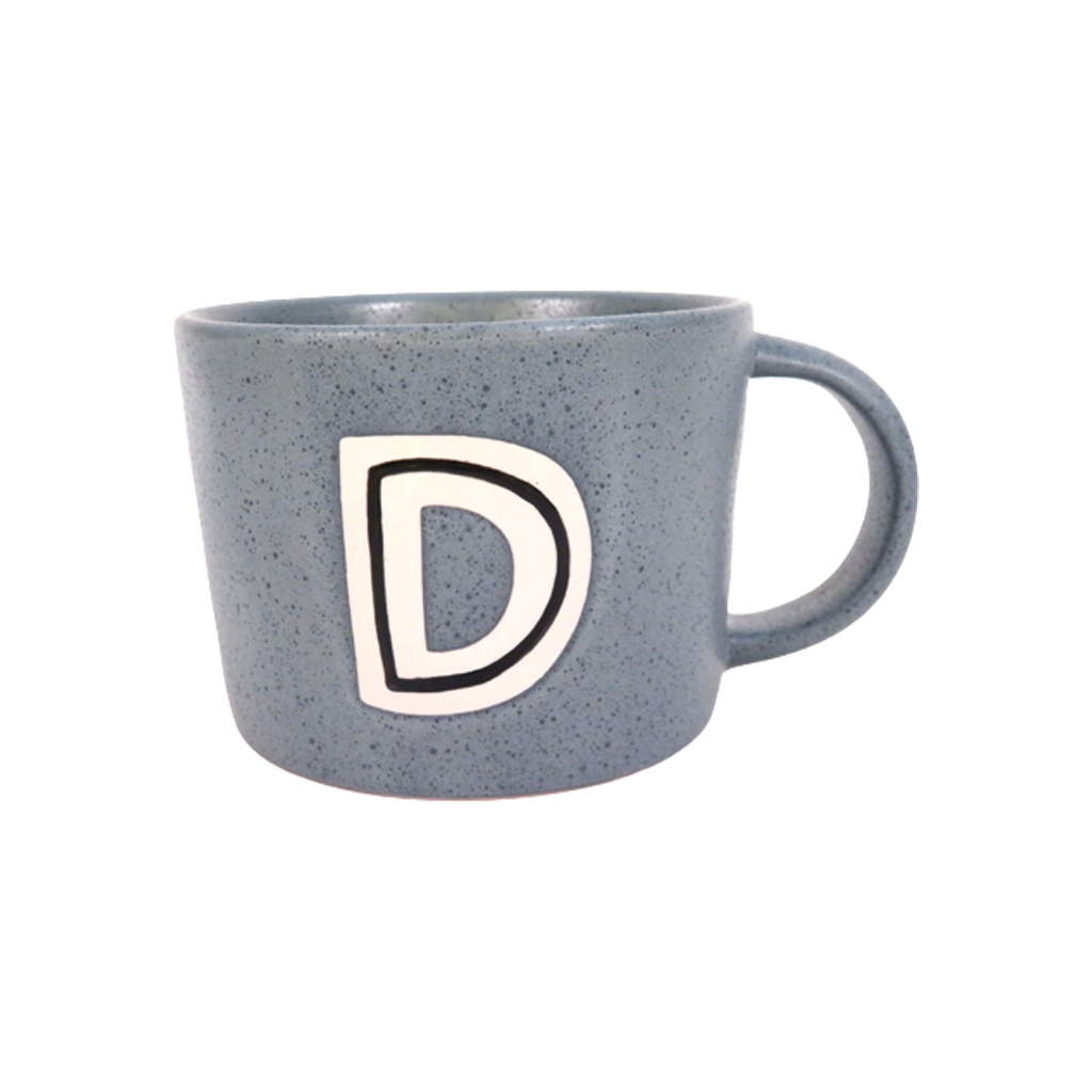 Short Reactive Monogram Mug