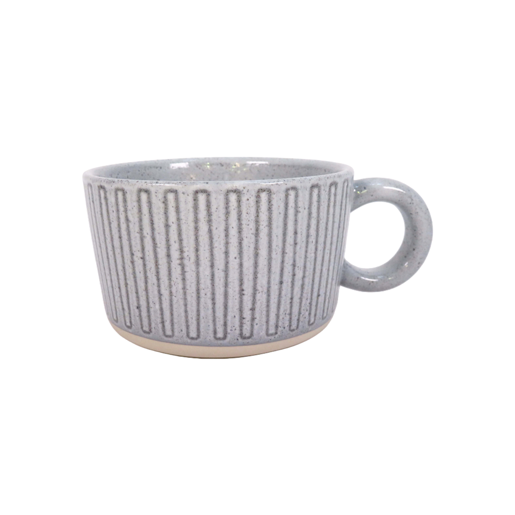 Short Wax Resist Mug with Deco Base