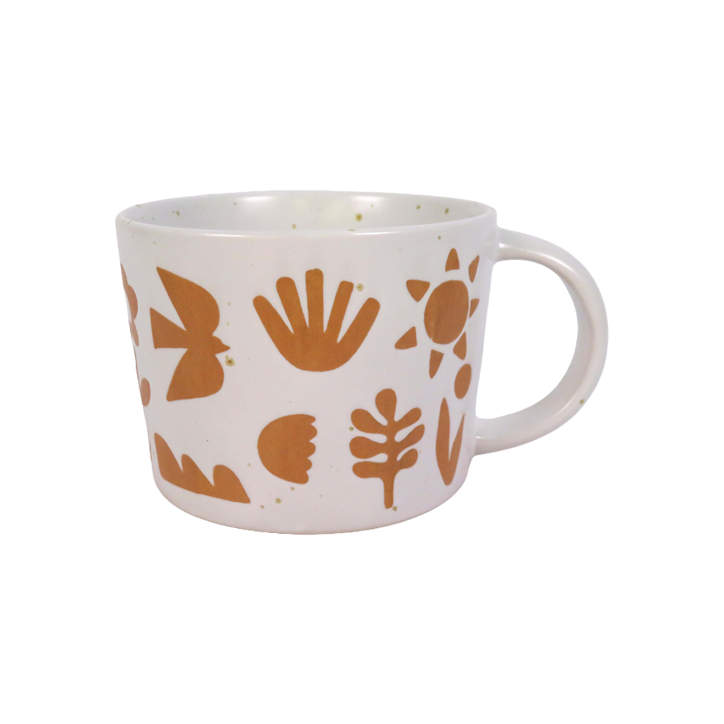 Summer Dove Wax Resist Mug