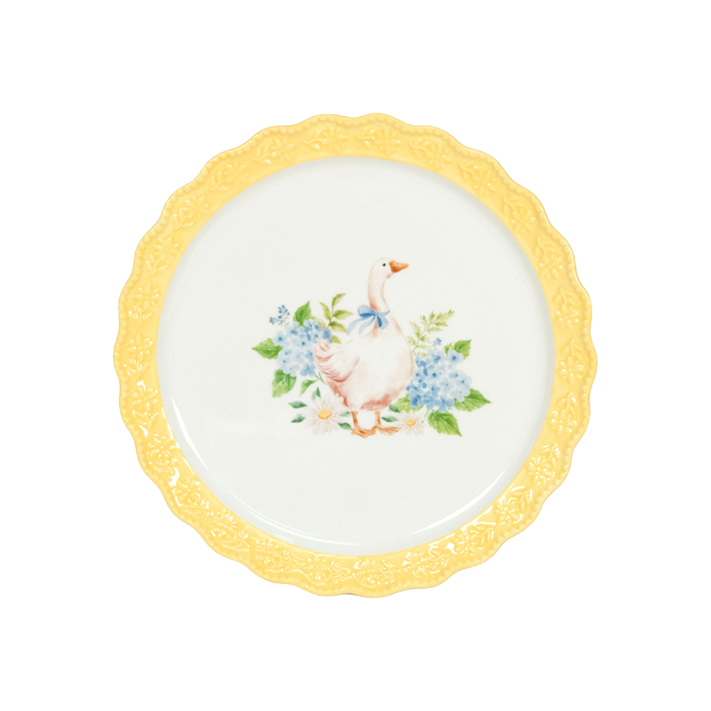 Lucy Easter Plate with Embossed Rim