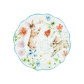 Easter Painted Scallop Edge Plate