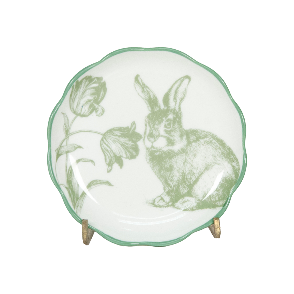 Easter Painted Petal Bunny Plate