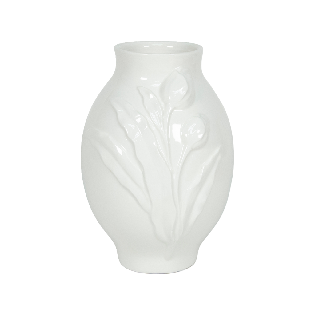 Embossed Tulip Vase
