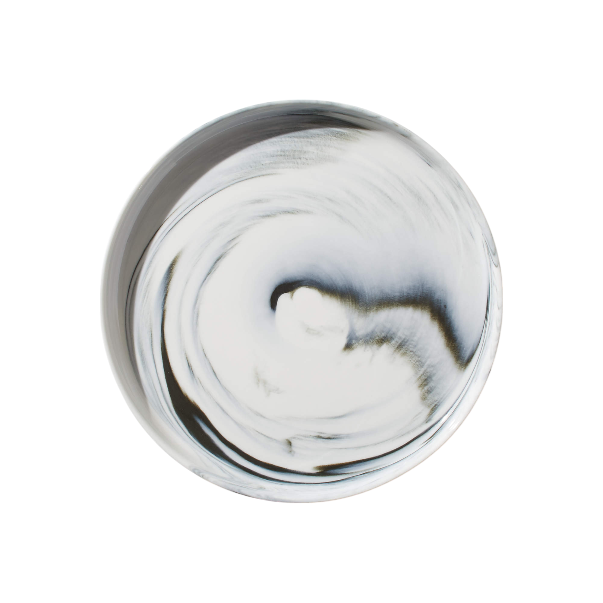 Swirl Black and White Side Plate
