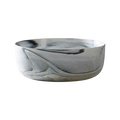Swirl Black and White Serving Bowl