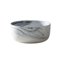 Swirl Black and White Soup Bowl