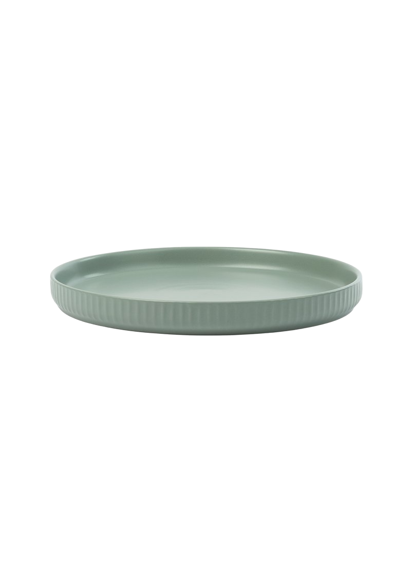 Matera Ribbed Stoneware Dinner Plate