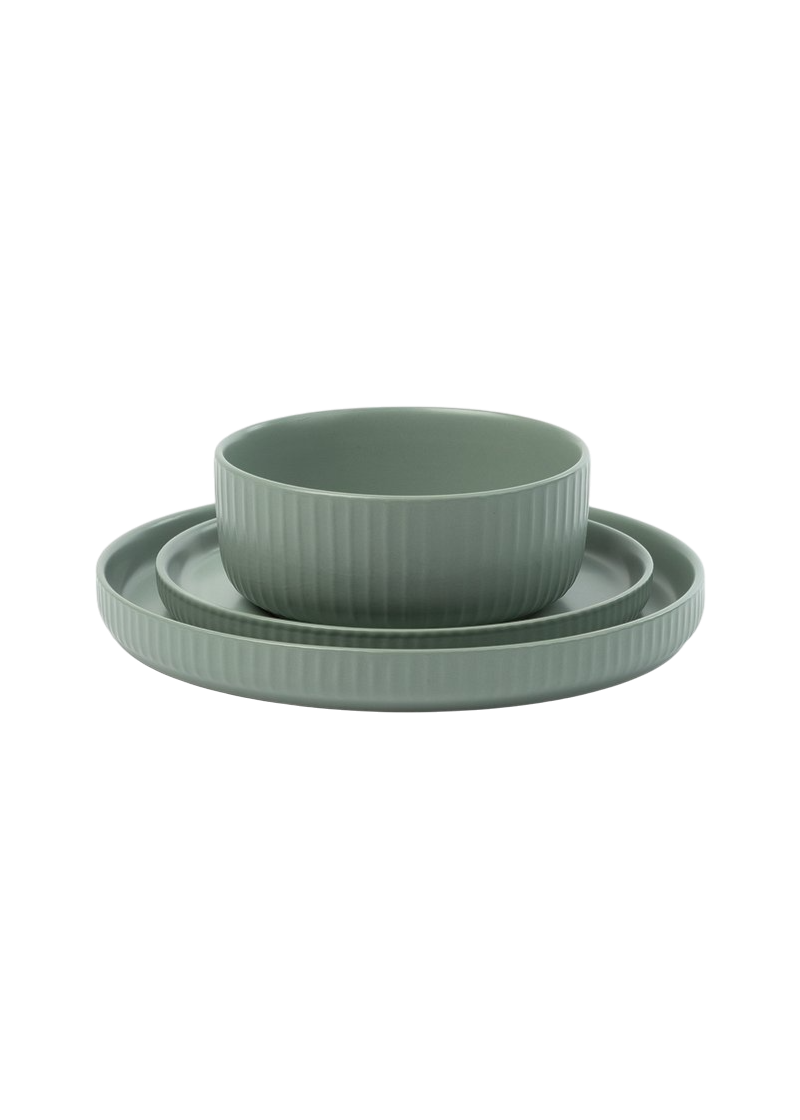 Matera Ribbed Stoneware Side Plate