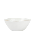 Organic Gold Rim Porcelain Bowl