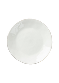 Organic Gold Rim Porcelain Dinner Plate