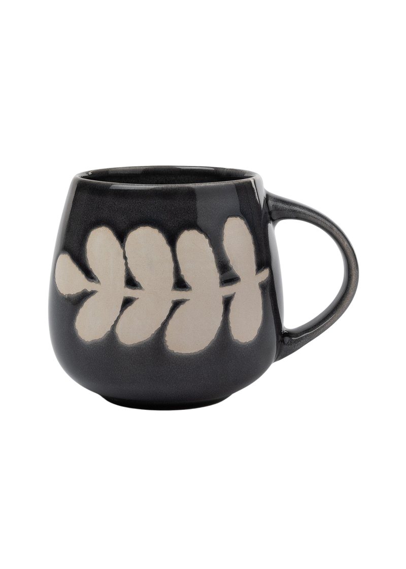 Reactive Leaves Stoneware Mug