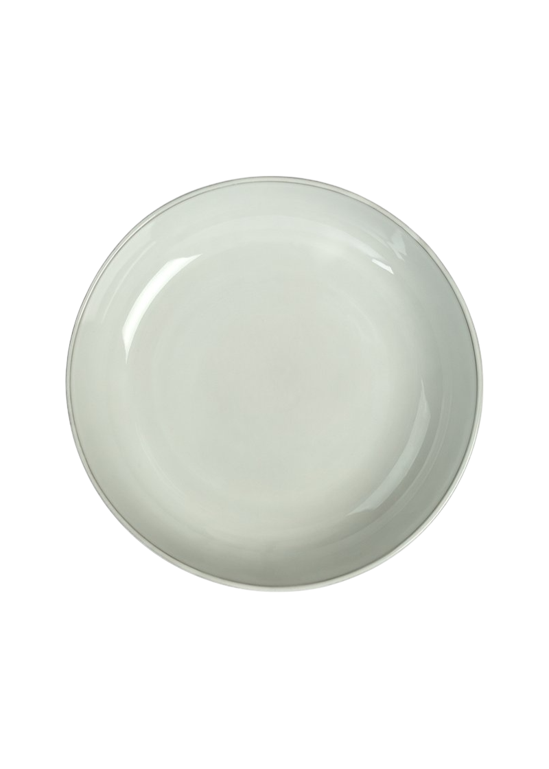 Reclaymed Stoneware Dash Shallow Bowl