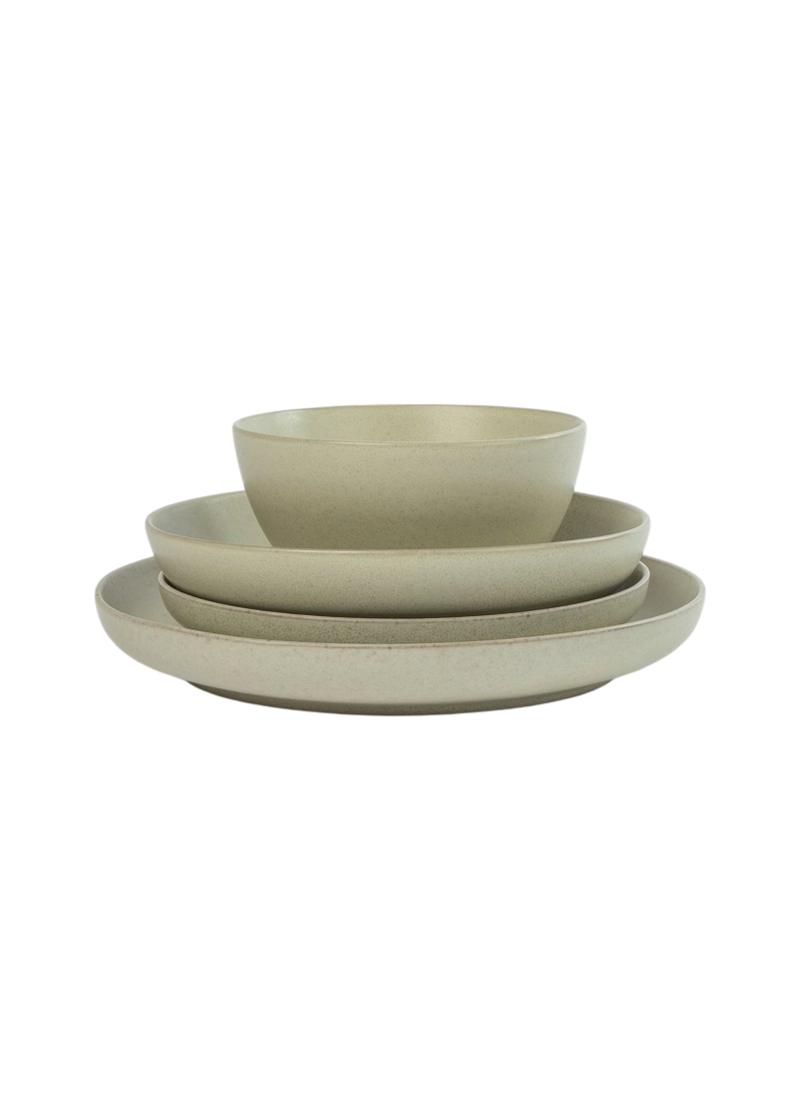 Reclaymed Stoneware Stipple Dinner Plate