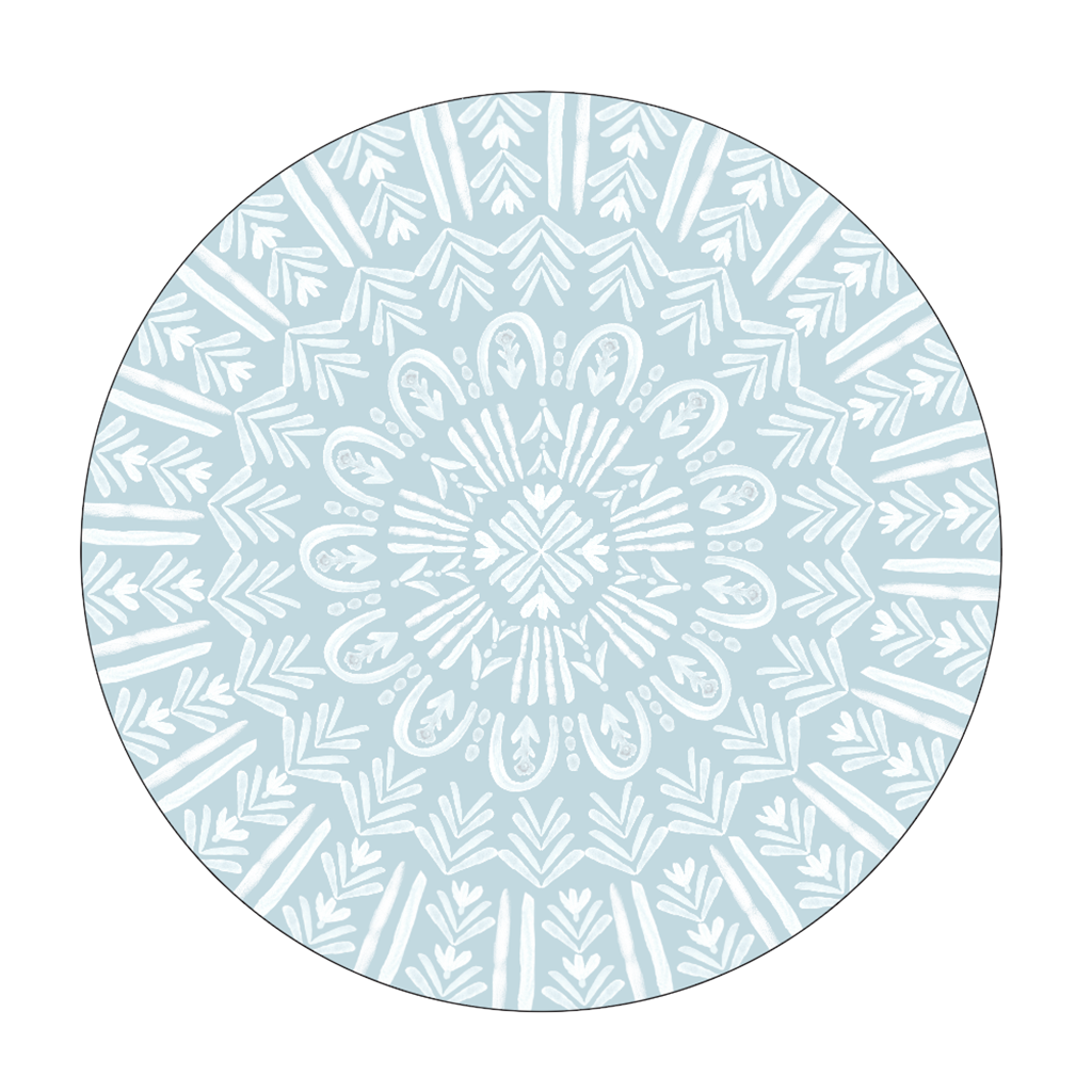 Dusty Blue Bloom Range - Pattern