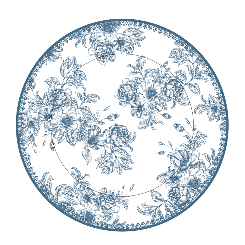 Navy Chinoiserie Range - Full Pattern